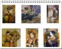 Calendar of traditional Chinese Courtesans