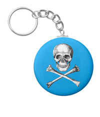 Skull and cross bones key chains