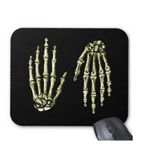 Bones of the human hand mouse mats
