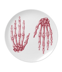 Bones of the human hand plates