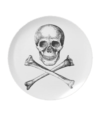 Skull and cross bones plates