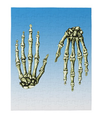 Bones of the human hand jigsaw puzzles