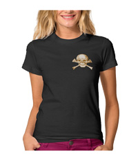 skull and cross-bones tee-shirts